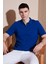 Pamuklu Regular Fit Yarım Fermuarlı Polo Yaka T Shirt Erkek Polo Yak T Shirt 5903008 1