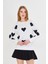 Havlu Kalp Baskılı İki İplik Sweatshirt 5