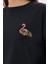 Flamingo Baskılı İki İplik Sweatshirt 5