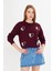 Kalpli Taş Baskılı Sweatshirt 2