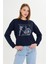 Bisiklet Baskılı İki İplik Sweatshirt 1