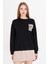 Zebra Baskılı İki İplik Sweatshirt 5
