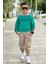 Erkek Çocuk Ikili Takım Spor ve Şık Sweatshirt & Gabardin Kargo Pantolon Kombin Mevsimlik Takım 1