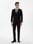 Erkek Siyah Slim Fit Keten Karışımlı Takım Elbise 50306955-VR046 1