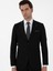 Erkek Siyah Slim Fit Keten Karışımlı Takım Elbise 50306955-VR046 3