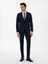 Erkek Lacivert Slim Fit Düz Yün Takım Elbise 50306130-VR033 1