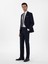 Erkek Lacivert Slim Fit Düz Yün Takım Elbise 50306130-VR033 4