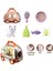 JND-6801 Taşıma Araba Çantalı Hareketli Pilli Kedi Set -Vardem Oyuncak 4