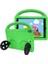 Apple iPad 10.2 (9.nesil) Uyumlu Wheel Car Tekerlek Standlı Tablet Eva Silikon Kılıf-Yeşil 1