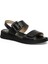 166245.Z5FX Siyah Kadın Comfort Sandalet 2