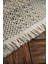 Organik Pamuk Dantel Runner, Kelebek Desenli, 150x35 cm, Dikdörtgen, Krem Renkli 3