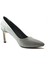 4.99-1 Platin & Siyah Simli Abiye Kadın Stiletto Ayakkabı 2