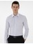 Erkek Mavi Çizgili Slim Fit Uzun Kollu Gömlek 50304538-VR036 3