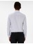 Erkek Mavi Çizgili Slim Fit Uzun Kollu Gömlek 50304538-VR036 5