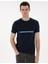 Erkek Lacivert Slim Fit Tişört 50302549-VR033 3