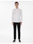 Erkek Beyaz Slim Fit Uzun Kollu Gömlek 50301749-VR013 4