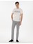 Erkek Ekru Slim Fit Tişört 50302567-VR019 4