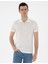 Erkek Ekru Slim Fit Tişört 50302586-VR019 1