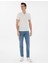 Erkek Ekru Slim Fit Tişört 50302586-VR019 4
