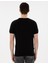 Erkek Siyah Slim Fit Bisiklet Yaka Triko Tişört 50307401-VR046 5