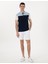 Erkek Lacivert Slim Fit Tişört 50302642-VR033 4