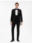 Erkek Siyah Slim Fit Yün Karışımlı Yelekli Smokin Dmatlık 50306087-VR046 1