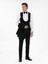 Erkek Siyah Slim Fit Yün Karışımlı Yelekli Smokin Dmatlık 50306087-VR046 2