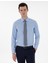 Erkek Mavi Slim Fit Uzun Kollu Klasik Basic Gömlek 50302991-VR036 1