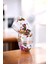 2'li Çift Cidarlı Flower Cup 350ML Çiçekli Bardak Kahve Çay Bardağı El Yapımı Cam Bardak Seti 3