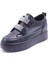 Kadın Cırtlı Dolgu Topuk Sneakers Spor Ayakkabı Kalıbı 1 Numara Küçüktür 2524K313 -1 1