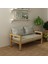 Rustik Doğal Ahşap Natural Renk Bahçe & Balkon Oturma Grubu 2