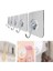 Buffer® Süper Güçlü Yapışkanlı Suya Dayanıklı Şeffaf Askı 5li Set Yeniden Kullanılabilir Kancalar 1
