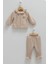 Kız Bebek Kahve Rengi Müslin Ikili Takım – Şık ve Rahat Bebek Giyim Seti 1