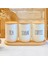Beyaz Cam Kahve, Şeker ve Çay Saklama Kavanoz Seti Bambu Kapaklı, Hava Geçirmez Baharatlık (3'lü Set) 800 ml x 3 3