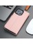 Casper Apple iPhone 16 Pro Max Deri Kılıf Magsafe Mıknatıslı Ayrılabilir Cüzdan-Pembe 8
