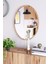 70x52 cm oval ahşap ayna, şık ve çok fonksiyonlu, ev ve ofis dekoru için ideal 2