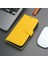 Casper Apple iPhone 16 Pro Max Deri Kılıf Magsafe Mıknatıslı Ayrılabilir Cüzdan-Sarı 6