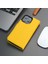 Casper Apple iPhone 16 Pro Max Deri Kılıf Magsafe Mıknatıslı Ayrılabilir Cüzdan-Sarı 7