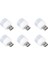 LED Lambalar, Okuma Işığı, 6 Parçalı Taşınabilir Mini USB Gece Lambası, Mobil Led, Bebek Uykusu, Mobil Şarj Lambaları Için Küçük Yuvarlak Işıklar 1