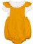 Petitboom Baby Kız Bebek, Pamuklu, Fırfırlı Tulum, Hardal Sarısı 1