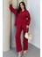 Yeni Sezon Taş Detaylı Parıltılı Beli Lastikli Pantolon Gömlek Alt Üst Oversize Takım 4
