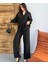 Yeni Sezon Taş Detaylı Parıltılı Beli Lastikli Pantolon Gömlek Alt Üst Oversize Takım 3