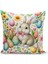 Ilkbahar Serisi Çift Tarafı Dijital Baskılı Kırlent Kılıfı (Spring Easter Paskalya Cushion Cover) 1