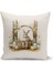 Ilkbahar Serisi Çift Tarafı Dijital Baskılı Kırlent Kılıfı (Spring Easter Paskalya Cushion Cover) 1