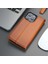 Casper Apple iPhone 15 Pro Max Deri Kılıf Magsafe Mıknatıslı Ayrılabilir Cüzdan-Rustik Taba 6