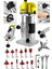 Alman 3000 Watt 6 Kademe Devir Ayarlı Formika Traşlama Freze Makinesi 6 mm Pens + 12 Adet Uç - ST0518R215400325 1