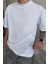 Beyaz Da Vinci Kabartma Baskılı Oversize T-Shirt 2