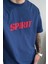 Mavi Spirit Baskılı Oversize T-Shirt 1