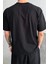 Siyah Oversize Basic T-Shirt 4