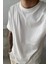 Beyaz Oversize Basic T-Shirt 1